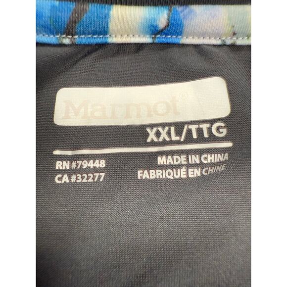 Marmot Mens T Shirt Gualala Point Size XXL Dark Gray Crystals Print - Picture 7 of 11